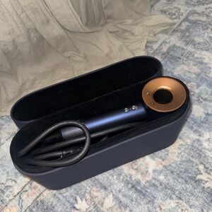 Blue and Copper Dyson hairdryer